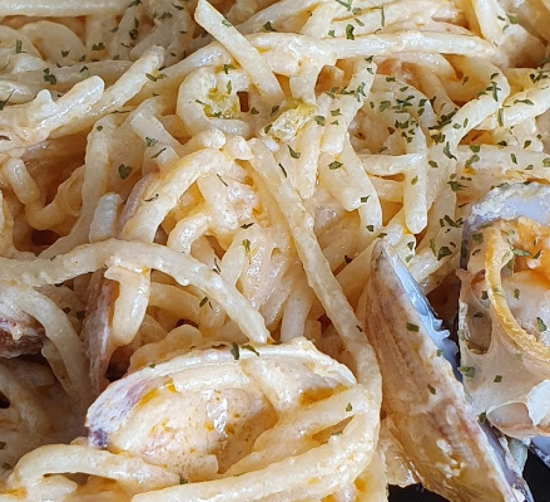 PASTA CON ALMEJAS DE DAVID MUÑOZ EN THERMOMIX