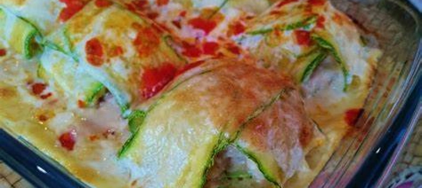 RAVIOLI DE CALABACÁN CON CHAMPIÑONES Y PISTO