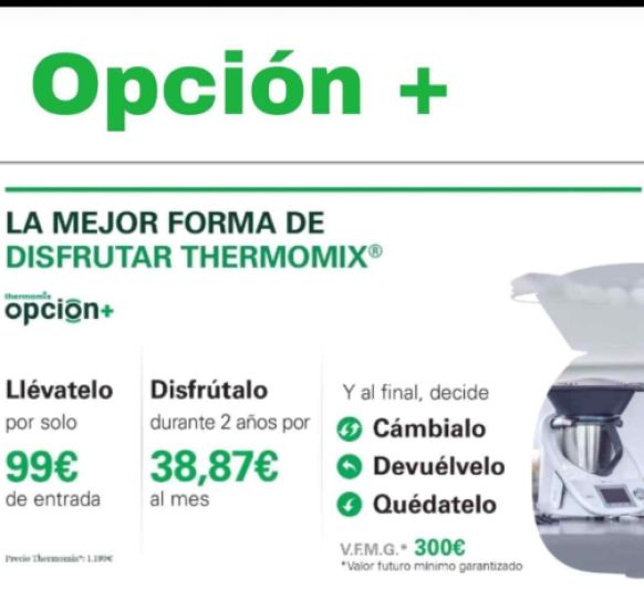 OPCIÓN PLUS + LA MEJOR FORMA DE DISFRUTAR Thermomix®