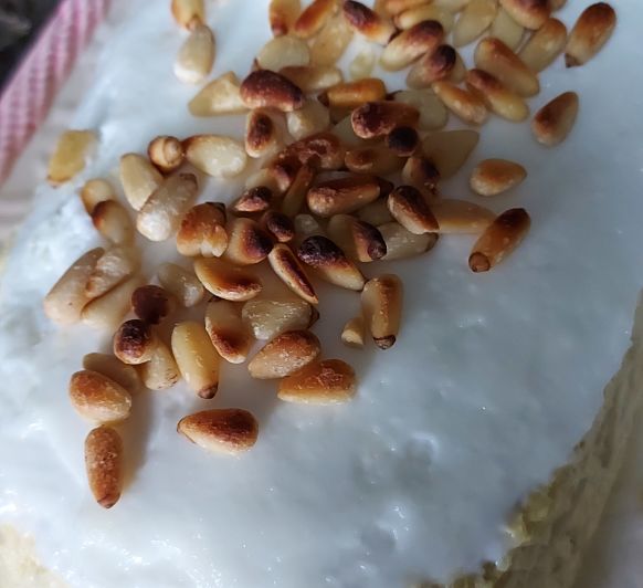 PASTEL DE CALABACIN CON GRATINADO DE PIÑONES