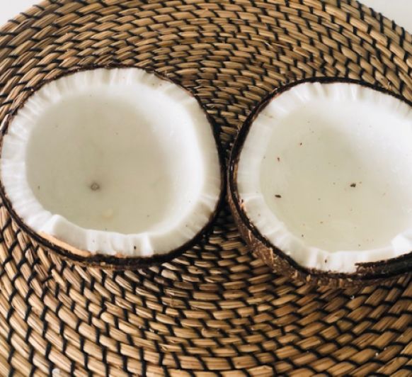 Bebida de Coco casera. Version Keto , sin azúcar, miel, aceites no permitidos