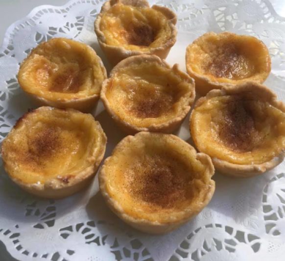 Pasteles de nata con tartaleta casera